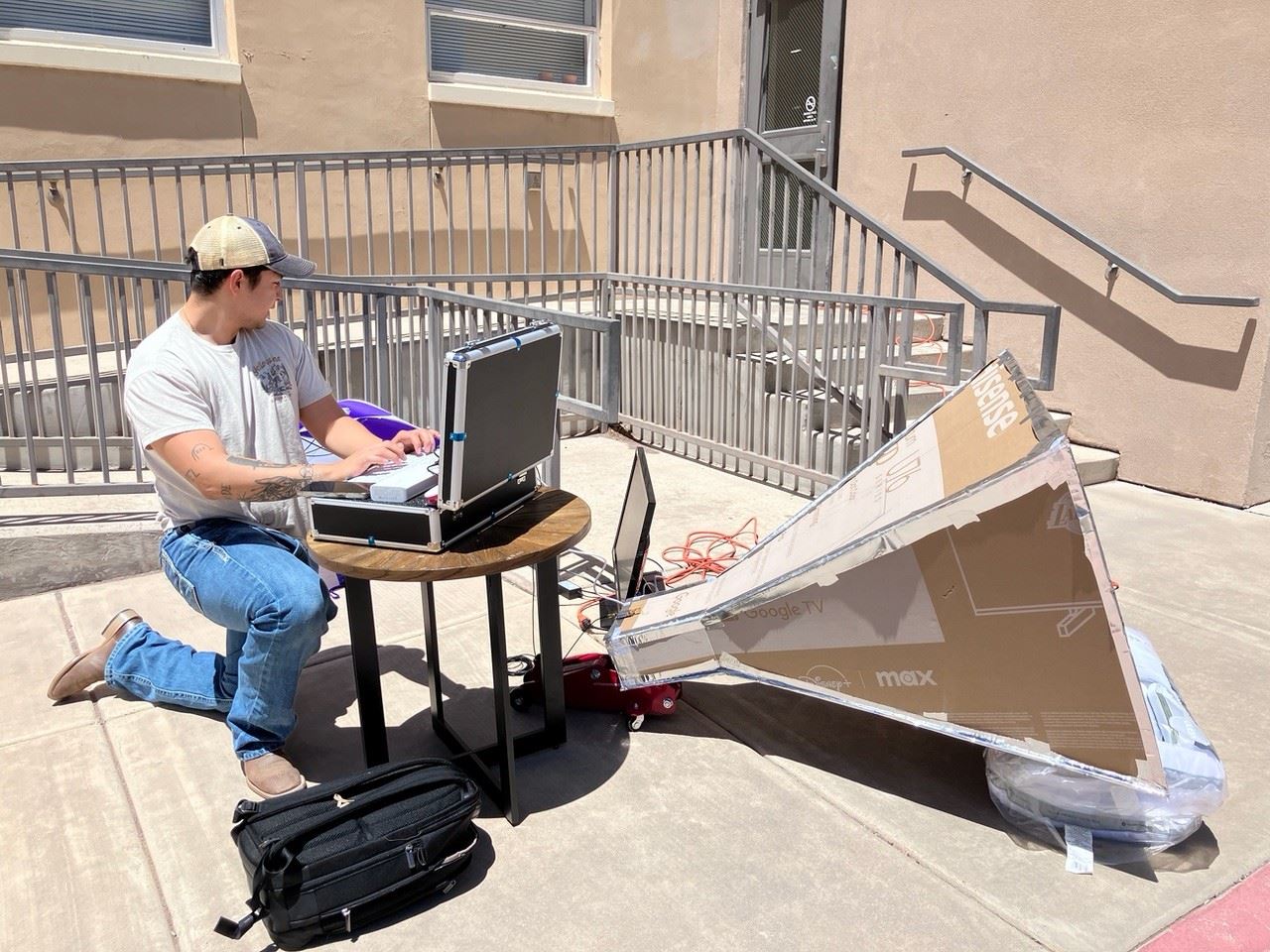 NMSU student s cardboard creation detects rotation of galaxy