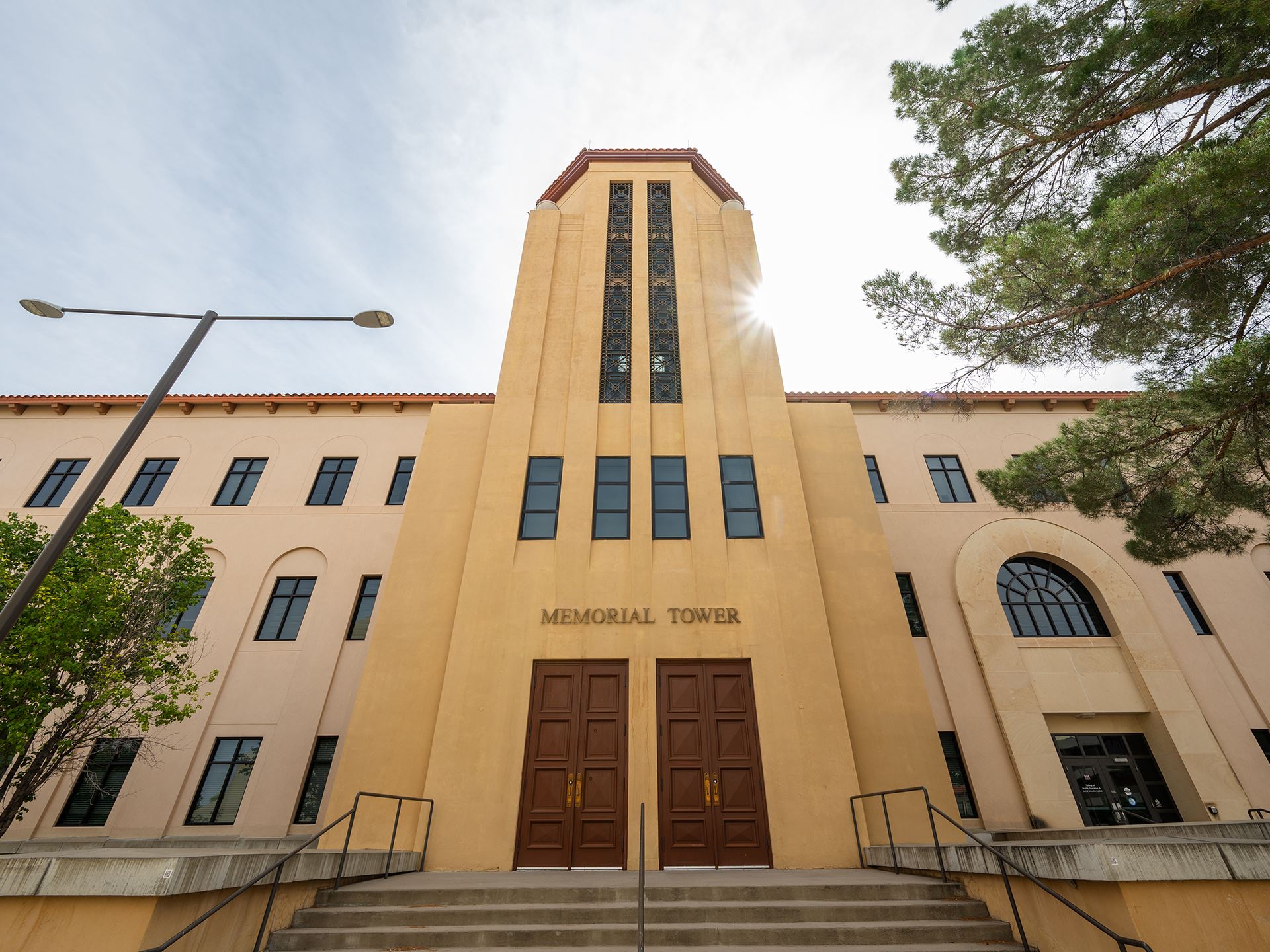 Photo of the exterior of NMSU s Memorial Tower