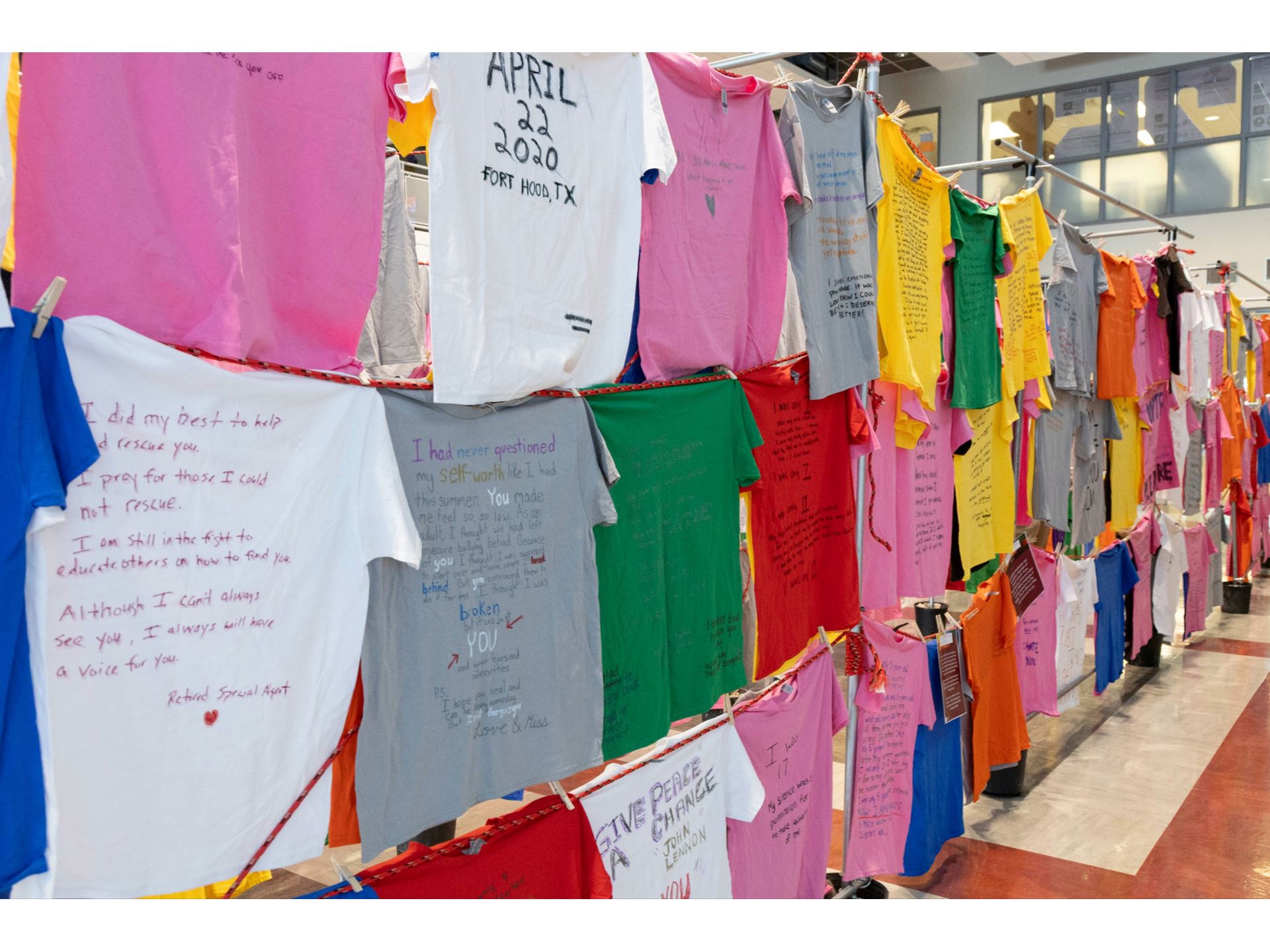Clothesline Project brings awareness beyond statistics expanded to a month