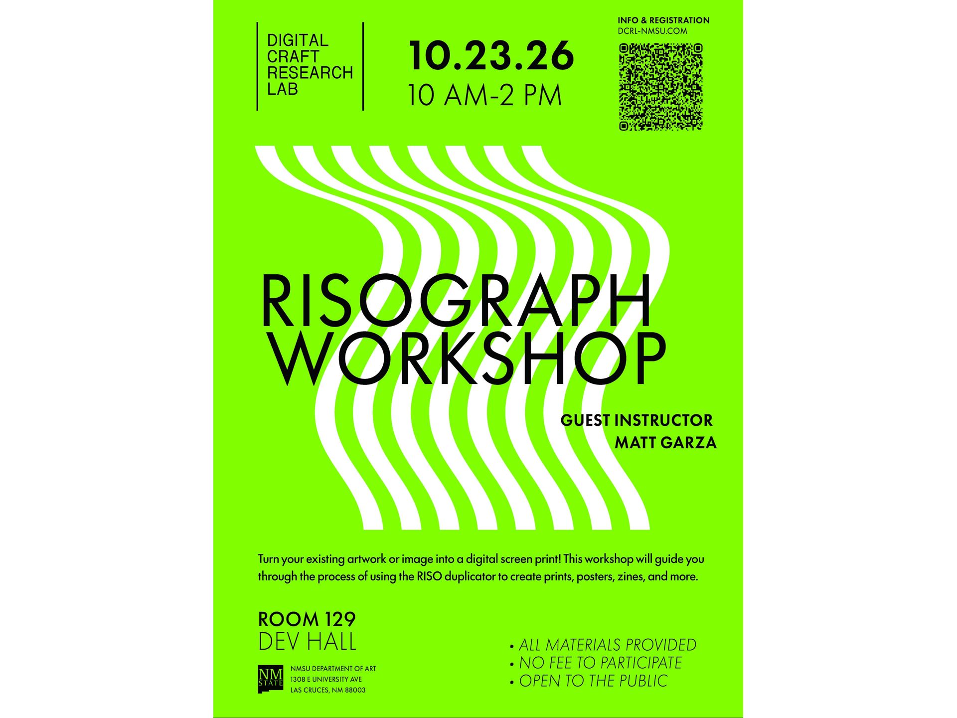 Digital Craft Research Lab to host Risograph Workshop Oct 23