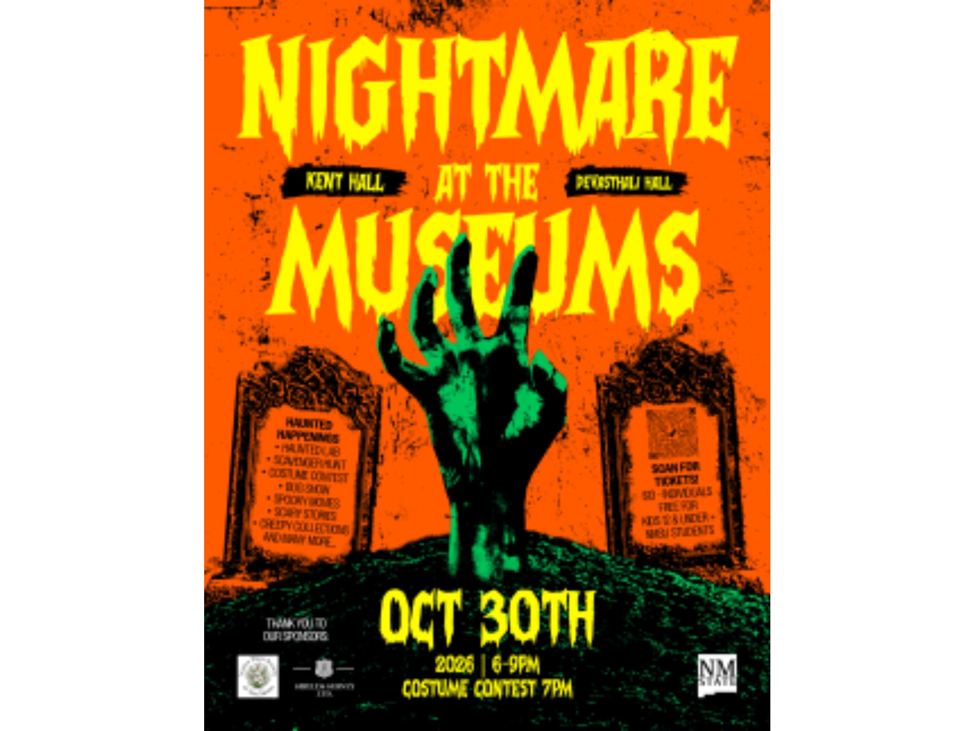 Nightmare at the Museums Fundraising Event Oct 30