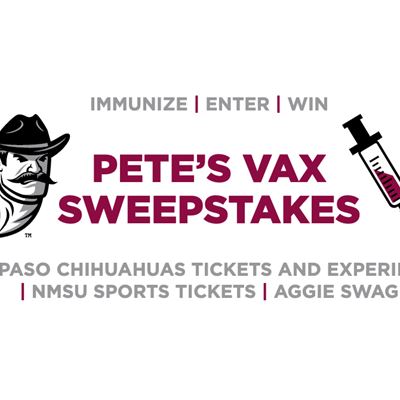 The New Mexico State University system is launching Pete’s Vax Sweepstakes, open to all students, faculty and staff who