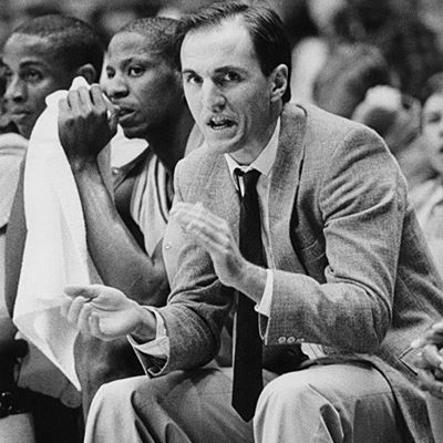 Rus Bradburd during his time coaching college basketball. (Courtesy photo)