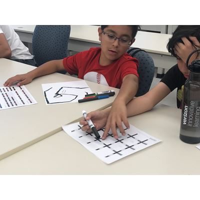 Students participating in activities during the 2018 Verizon Innovative Learning Program.
