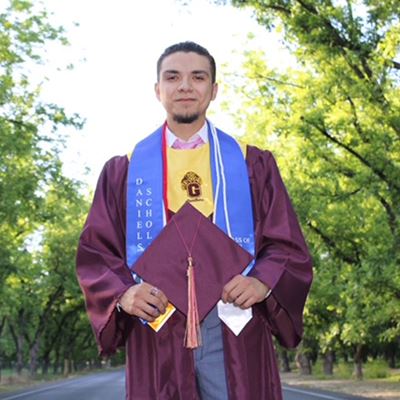 Gadsden High School graduate Juan Diaz, who participated in the New Mexico State University’s TRIO Upward Bound program,