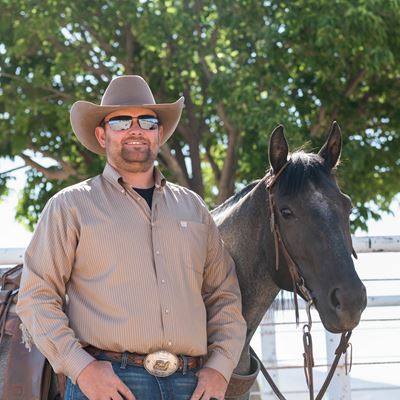 Brice Baggarley began serving as the head coach of the New Mexico State University rodeo team in May. (NMSU photo by Jos