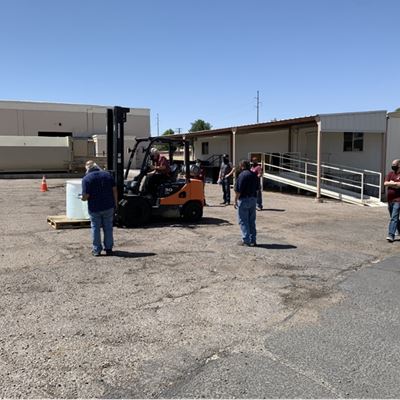 New Mexico State University’s Physical Science Laboratory hosted a forklift safety course for employees May 19. The trai