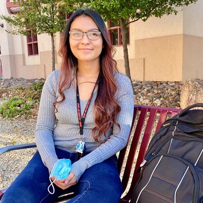 Genesis Luevanos Landeros is the first recipient of the Dr. Felipe Samaniego Scholarship for first-generation college st
