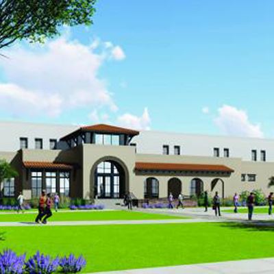 An early architectural rendering of how the food science building might look in the agricultural district at New Mexico