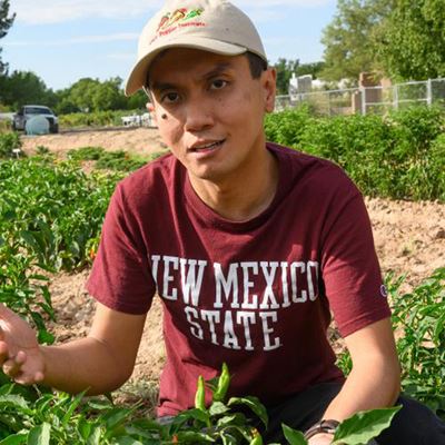 Dennis Nicuh Lozada, an assistant professor in the Department of Plant and Environmental Sciences at New Mexico State Un