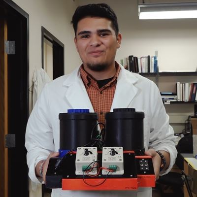 Luke Sanchez, an NMSU HHMI Research Scholar, biology major and student regent, worked with a team of biologists under th