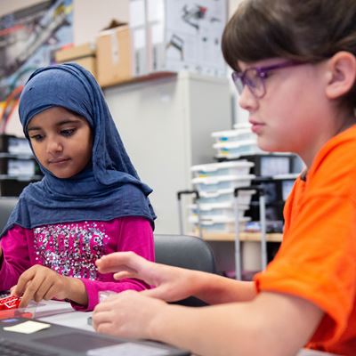 Fifth grade to eighth-grade students attended the WeDo Robotics and Mindstorm Robotics summer camp
