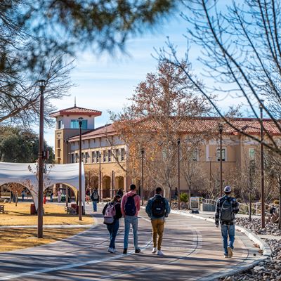 Students on campus