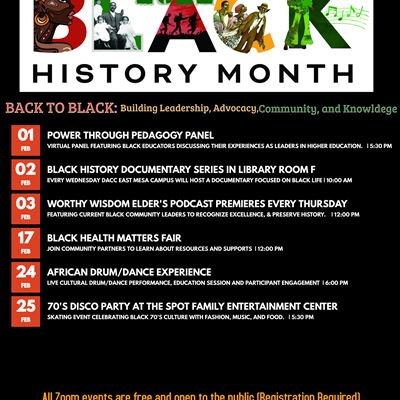 2002 Black History Month schedule