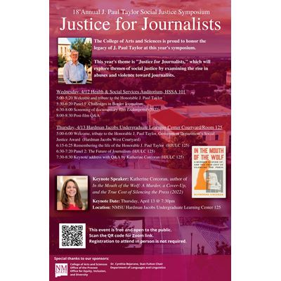 18th annual J Paul Taylor Social Justice Symposium to focus on journalists