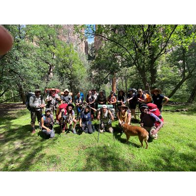 Group of people in the Gila Wilderness