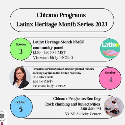 Chicano Programs Latinx Heritage Month series 2023