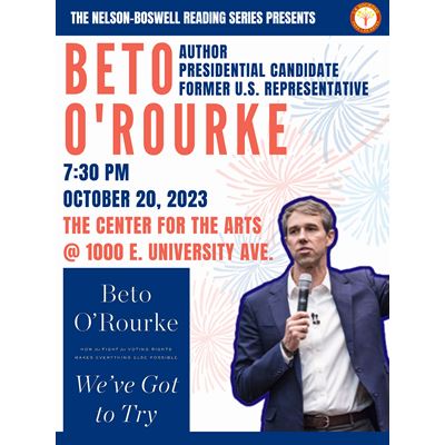 Beto O Rourke to discuss second book at NMSU reading series Oct 20