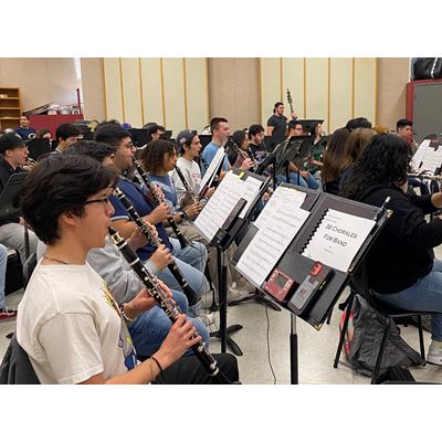 A group of clarinet players