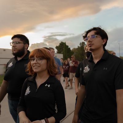 Photo of Alan Aguilar with NM State Esports