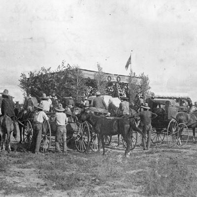 The cornerstone laying ceremony of McFie Hall took place in 1890 making it the first building on campus