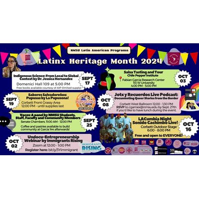 Photo of Latinx Heritage Month 2024 event schedule