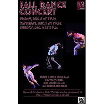 NMSU 2024 Fall Dance Concert flyer