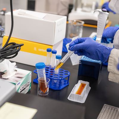 Researchers and students use the new laboratories and classrooms in NMSU s Food Science Security and Safety Center