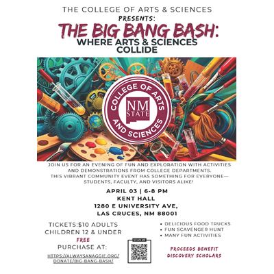 Community invited to NMSU s Big Bang Bash April 3