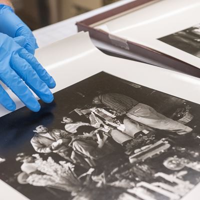 Photo of Sterling Trantham s photography collections at NMSU Archives and Special Collections