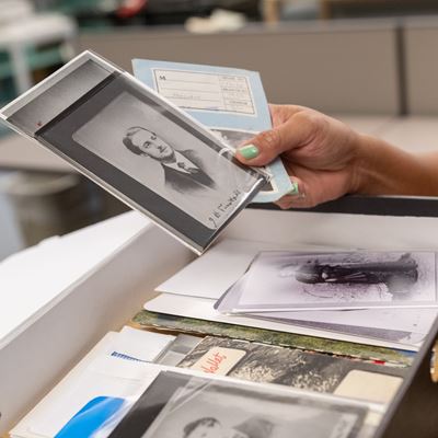 Photo of Frederick Nolan acquisition at NMSU s Archives and Special Collections Aug 2025