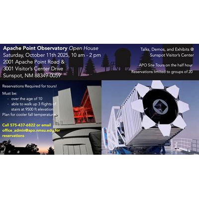 NMSU s Apache Point Observatory to host open house October 11