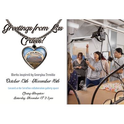 Closing reception Nov 15 for Greetings from Las Cruces NMSU student jewelry exhibition