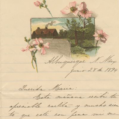 Photo of Amador Family Correspondence materials