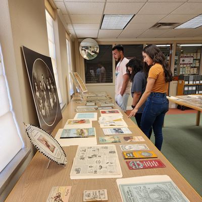 Photo of team from the NMSU Library worked to digitize catalog and preserve the Amador Family Correspondence materials