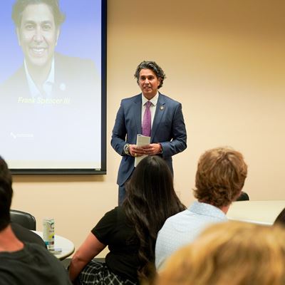 Photo of Frank Spenser III at NMSU Bold Idea Conference