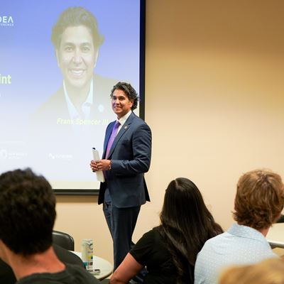 Photo of Frank Spenser III at NMSU Bold Idea Conference