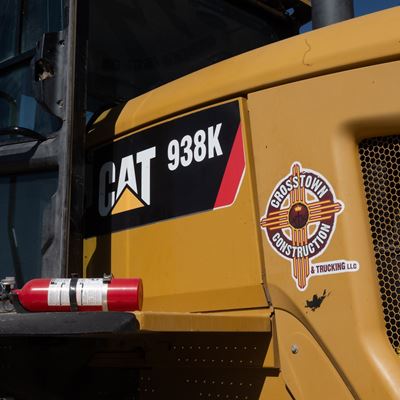 Photo of Crosstown Construction working on Alumni Pond renovation February 2026