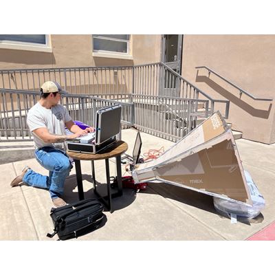 NMSU student s cardboard creation detects rotation of galaxy