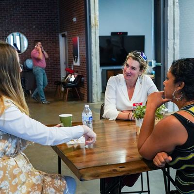 Photo of New Mexico founders during a networking event