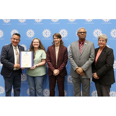 Photo of NMSU Graduate School proclamation unveiling at the City of Las Cruces
