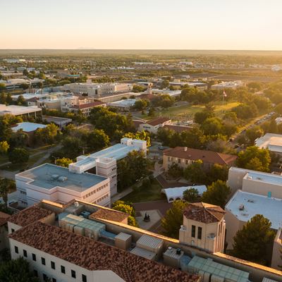 Drone photo of NMSU main campus