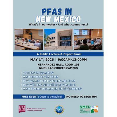 NMSU PFAS event poster with information