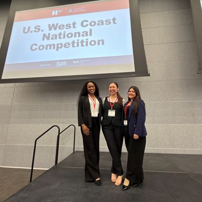 Photo of NMSU Team Hormona Showcasing Innovation at Hult Prize West Nationals in Arizona