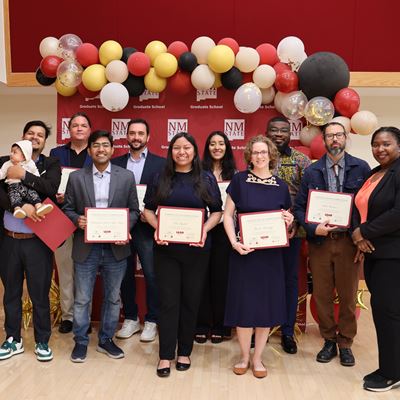 Photo of LEAD cohort during a graduation ceremony held April 30