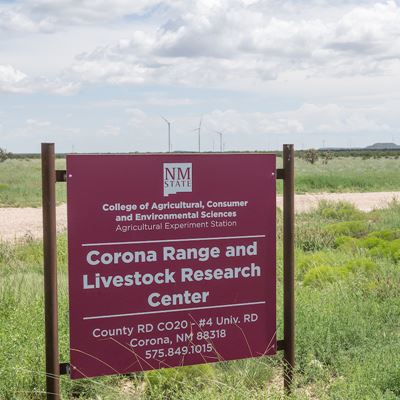 IMAGE DESCRIPTION Building signage for the NMSU Corona Range and Livestock Research Center