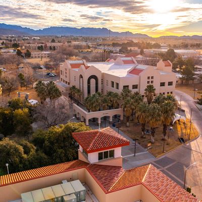NMSU Campus Zuhl Library Sunrise 01822 10