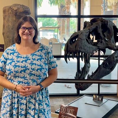 Photo of Meg Eastwood institutional scholarship librarian at NMSU Library