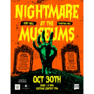 Nightmare at the Museums Fundraising Event Oct 30