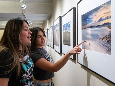 Photo of Into the Great White Sands at NMSU Branson Library exhibit